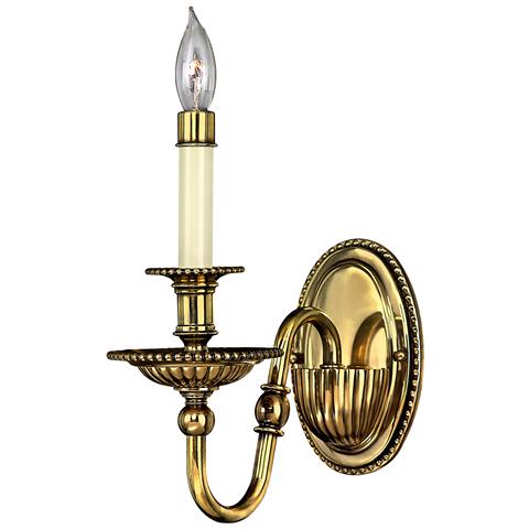 Applique 1 Luce Da Interno Candela Ottone Brunito, Attacco E14 - Foto 5