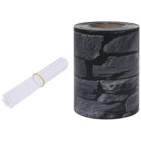 Recinzione Frangivento Da Giardino Pvc 70x0,19 M Grigio - Foto 1