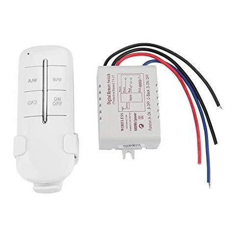 Rf Remote Control Switch 1234 Modi On Off Ac180-240v 1000w Wireless Luce Della Lampada Receiver (mr703)  - Foto 1