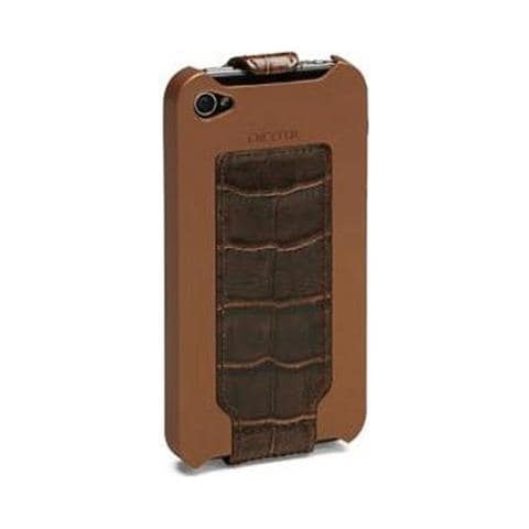 Borsa rigida per il trasporto per iPhone - Dicota Löv Lid Cradle - Marrone - Plastica, Pelle - Foto 2