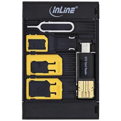 Sim-box, Contenitore Stoccaggio Trasporto Moduli Sim, Adattatori Sd, Removal-pin, Otg Usb Card Reader - Foto 1