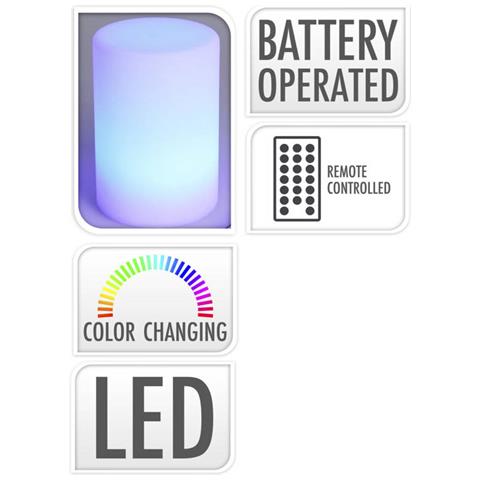 Lampada Cangiante, Led, Ø 10 X 15 Cm, Con Telecomando - Foto 2