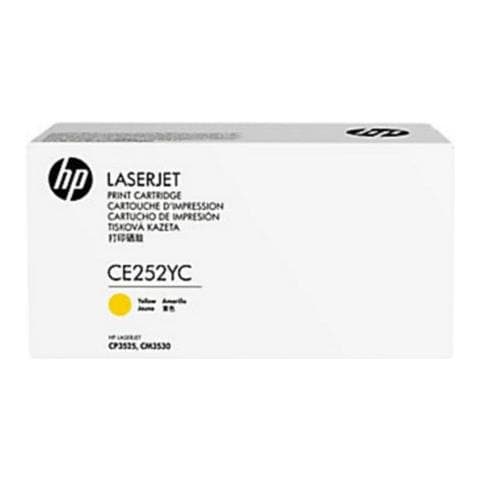 CE252YC Toner Originale Giallo per Laserjet CP3525 / CM3530 Capacità 7900 Pagine - Foto 1