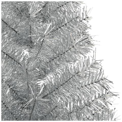 Albero di Natale a Metà con Supporto Argento 120 cm PET - Foto 2