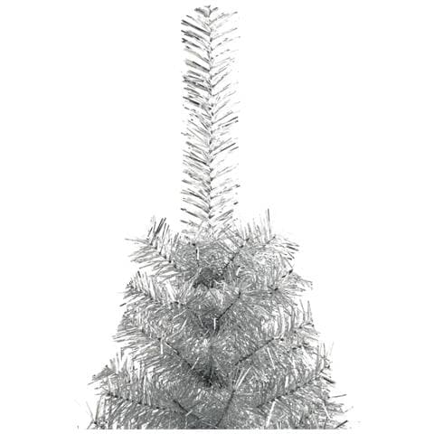 Albero di Natale a Metà con Supporto Argento 120 cm PET - Foto 8