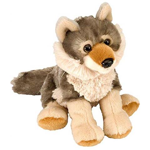 Lupo Peluche, Animale Farcito, Peluche, Regali Per Bambini, Coccoloni, 8 Pollici - Foto 1