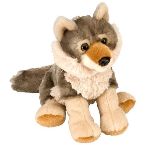 Lupo Peluche, Animale Farcito, Peluche, Regali Per Bambini, Coccoloni, 8 Pollici - Foto 4