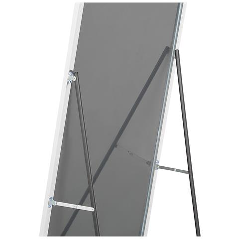 Specchio Da Terra Vetro E Metallo Argento 50 X 156 Cm Beauvais - Foto 2