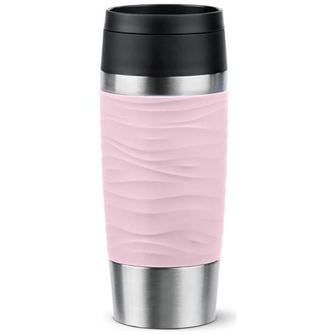 Travel Mug Waves 36 ml Rosa, Acciaio inox - Foto 1