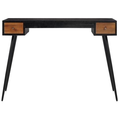 Scrivania 117x56,5x75 Cm In Teak Massello Di Recupero - Foto 3