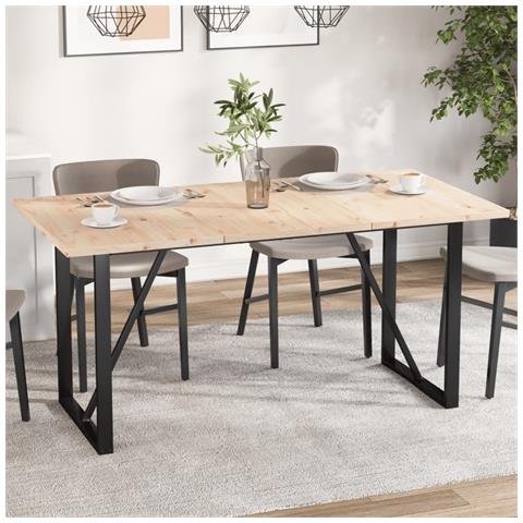 Piani Tavolo 3 Pz 80x53x2,5 Cm Rettangolare Legno Massello Pino - Foto 1