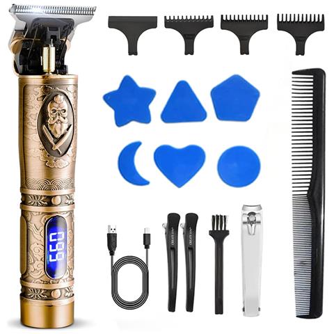Tagliacapelli Professionale Usb Ricaricabile 5w - Lame In Acciaio Inox A Forma Di T - Batteria Al Litio 600mah - Design Senza Fili - Hair Clipper - Foto 1