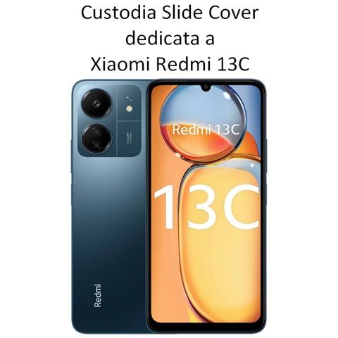 Custodia Tpu Silicone Cover Case Con Protezione Fotocamere Per Xiaomi Redmi 13c - Poco C65 Bla - Foto 2