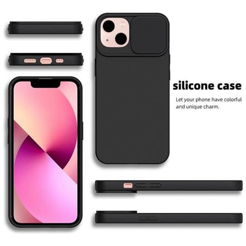 Custodia Tpu Silicone Cover Case Con Protezione Fotocamere Per Xiaomi Redmi 13c - Poco C65 Bla - Foto 5