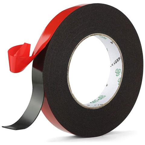 Nastro Biadesivo In Schiuma Pe (5 Rotoli) Black S - Foto 2