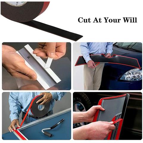 Nastro Biadesivo In Schiuma Pe (5 Rotoli) Black S - Foto 5