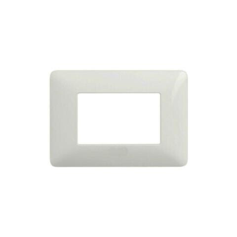 Placchetta Placca Bianca Compatibile Matix 3 Posti Copri Interruttore C8803 Wht - Foto 1
