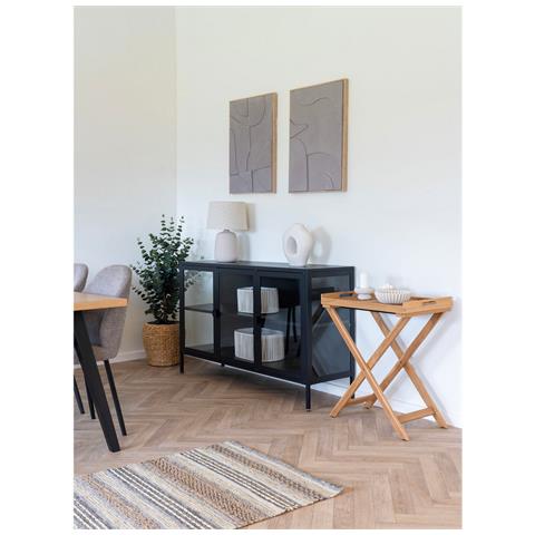 Tavolino Ronda - Marrone - Legno - 40x60x70 Cm - Foto 8