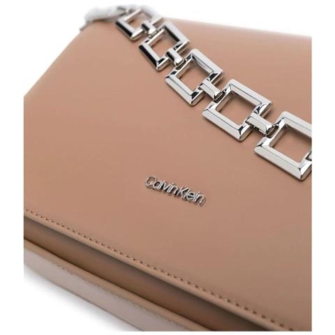 Archival Chain Shoulder Bag Borse Tracolla Sintetico Borse Donna Beige Eu One Size, K60k610162 Gez - Foto 3