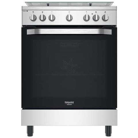 Cucina HS68G8PHX /E / 1 Libera Installazione Forno Elettrico 4 Fuochi a Gas Capacità 78 Litri Colore Accaio Inox - Foto 1