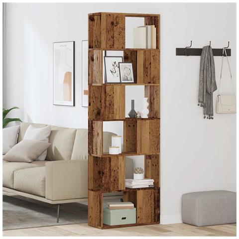 Libreria/divisorio Stanza Legno Antico 60x24x186 Cm - Foto 3