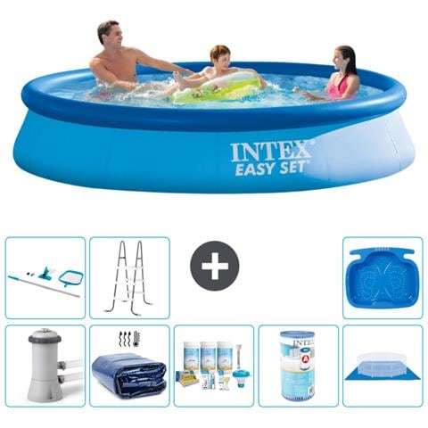 Piscina Fuori Terra - In Giro - 366x76 Cm - Blu - Include Accessori Coordinati A1021 - Foto 1