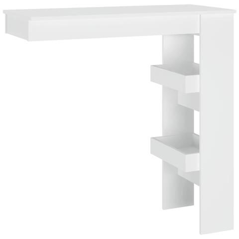 Bancone Da Muro Bianco 102x45x103,5 Cm In Legno Compensato - Foto 1