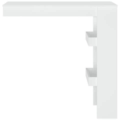 Bancone Da Muro Bianco 102x45x103,5 Cm In Legno Compensato - Foto 2
