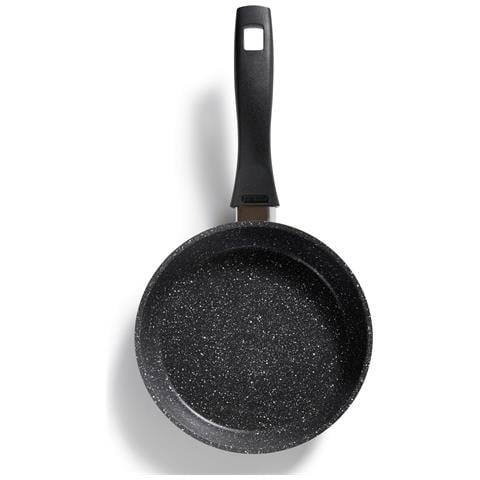 Padella In Alluminio Con Ottimo Rivestimento Antiaderente, Senza Coperchio, Anche Per Induzione, Grigio, 18 Cm - Foto 4