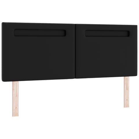 Testiera  Design Semplice Nera 140 cm in Finta Pelle - Foto 1