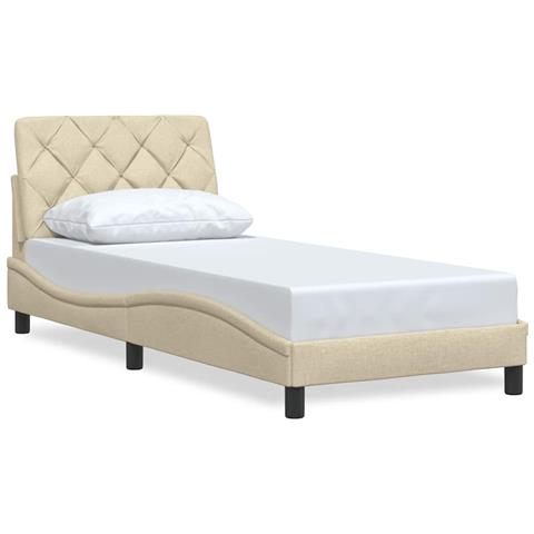 Giroletto senza Materasso Crema 90x190 cm in Tessuto - Foto 1