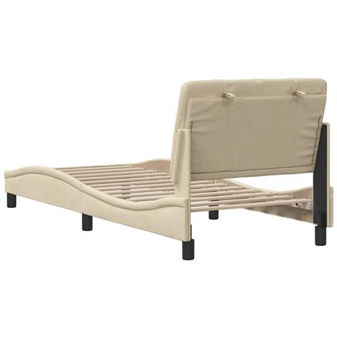 Giroletto senza Materasso Crema 90x190 cm in Tessuto - Foto 9