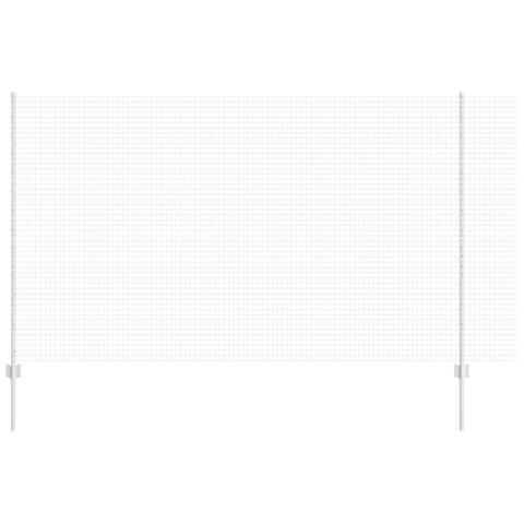 Recinzione in filo saldato con 44 pali U Silver 1.4x50 m in acciaio - Foto 1