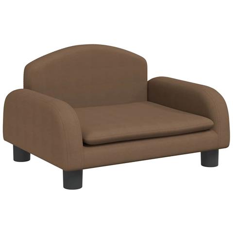 Lettino per Cani Marrone 50x40x30 cm in Tessuto - Foto 1