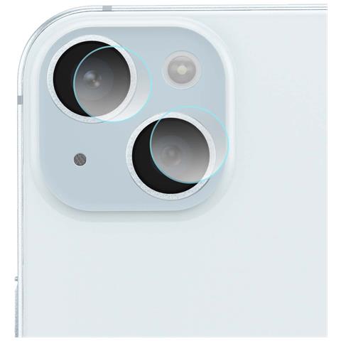 4 Lotti Di Protezioni Per Obiettivo Fotocamera Per Iphone 15 Vetro Ibrido 6h, Trasparente - Foto 1