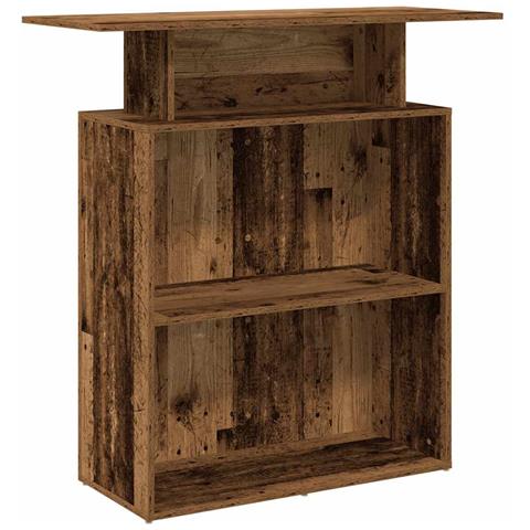 Banco Reception Legno Antico 100x40x104 cm Legno Multistrato - Foto 1