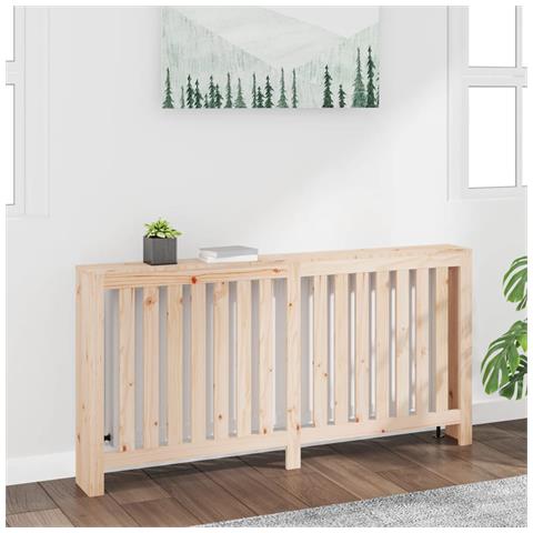 Copertura Termosifone 169x19x84 cm in Legno Massello di Pino - Foto 2