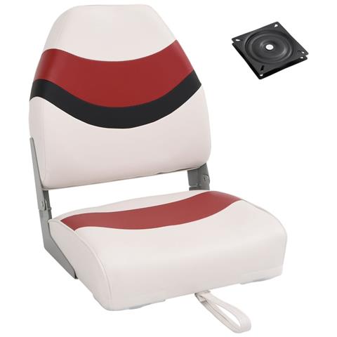 Set Sedile da Barca Pieghevole 2pz con Schienale Alto - Foto 1