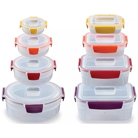 Set Di Contenitori Per Alimenti Misti Multicolore Nest Lock™ Joseph Joseph Da 8 Pezzi, Ideali Per Conservare E Trasportare Alimenti, Ermetici, Impilabili, Adatti Al Microonde E Al Congelatore - Foto 1