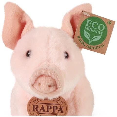Peluche Maiale Seduto Edizione Eco-friendly Realistico Morbido, Rosa - Foto 2