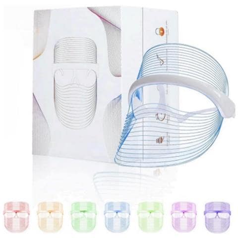 Maschera Facciale A 7 Colori Con Terapia Della Luce Led Per Ringiovanimento E Riparazione Della Pelle - Foto 1