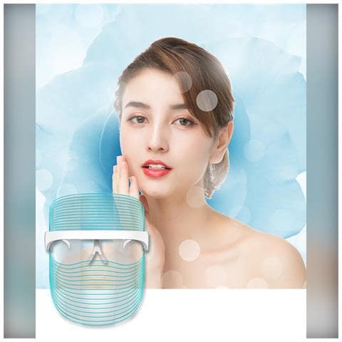 Maschera Facciale A 7 Colori Con Terapia Della Luce Led Per Ringiovanimento E Riparazione Della Pelle - Foto 2