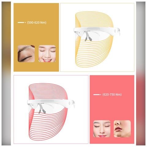 Maschera Facciale A 7 Colori Con Terapia Della Luce Led Per Ringiovanimento E Riparazione Della Pelle - Foto 6