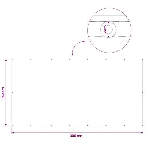 Schermo di Privacy per Balcone 150 x 300 cm - Foto 6