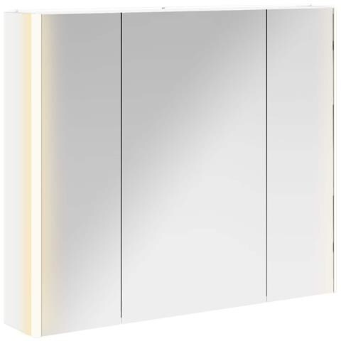 Mobiletto per specchio da bagno Bianco 83,5 x 15,5 x 70 cm - Foto 1