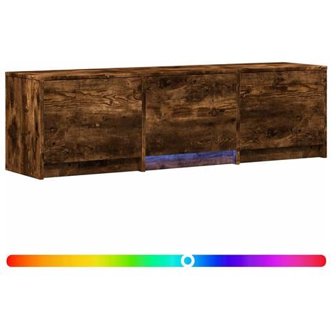 Mobile TV con LED con LED Quercia Affumicata 140 x 34 x 40 cm - Foto 1