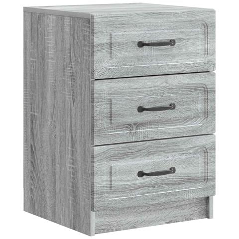 Armadio da Notte con cassetto Grigio Sonoma 43 x 41 x 63,5 cm - Foto 1
