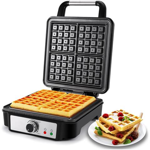 Piastra per waffle belgi SW-2130M. 4 waffle. 1200 W. 5 livelli - Foto 1