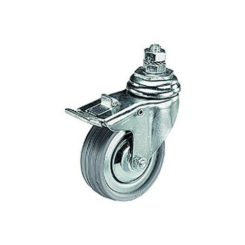 Set 3 ruote con freno 75mm con vite m10 - Foto 1