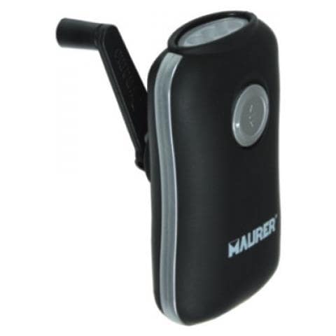 Torcia a dinamo portatile con 3 Led e carica manuale Maurer - Foto 3